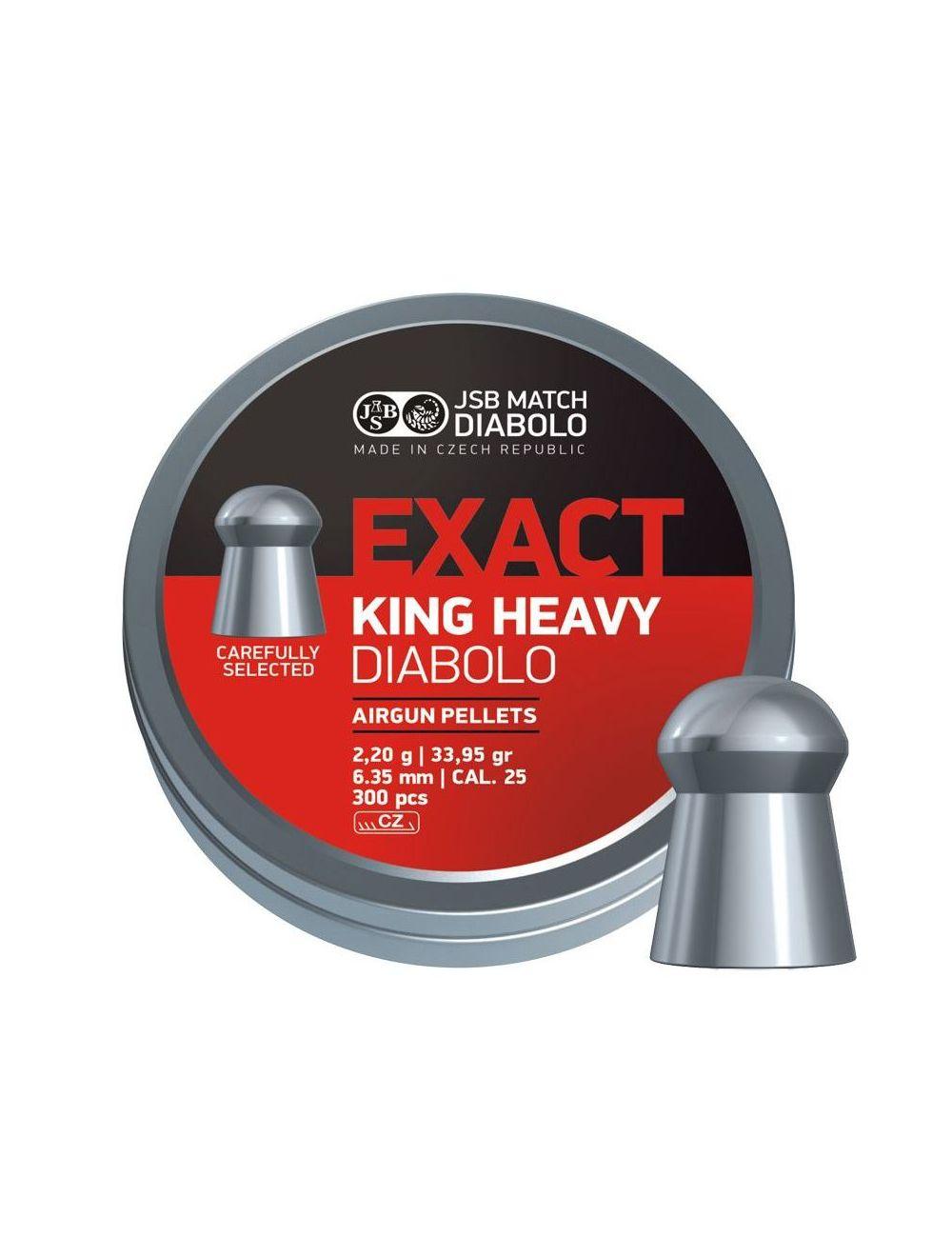 Exact King 6,35mm Heavy  33,95 Grain - 2,20 gram /  300 stuks -2811-a